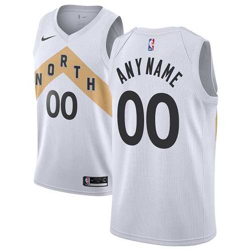 Women%27s Customized Toronto Raptors Swingman White Nike NBA City Edition Jersey->customized nba jersey->Custom Jersey